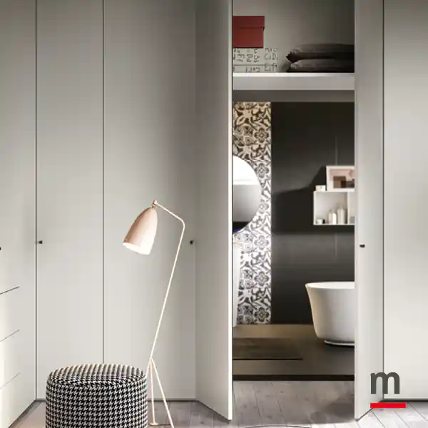 Elemento con passaggio ad ante intere aperte