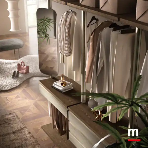 Specchio orientabile