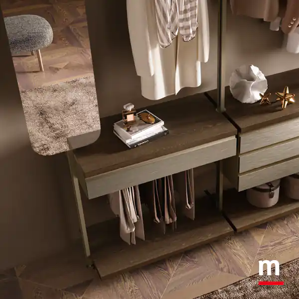 Cassetto porta pantaloni estraibile