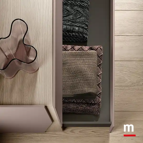 Interno cassetti in finitura antracite