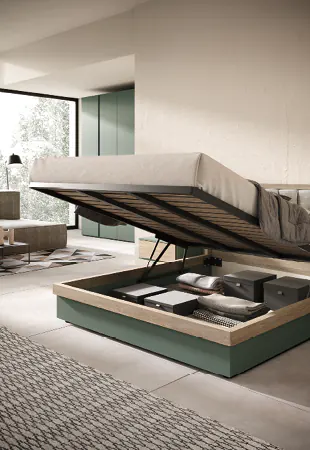 Letto con contenitore Tau Box