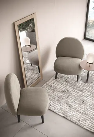 Specchio su pannello legno