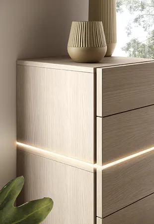 Led inseriti fra elementi  modula