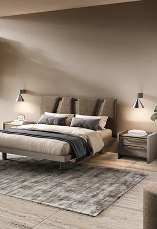 Letto Altair Pad con giroletto Kappa